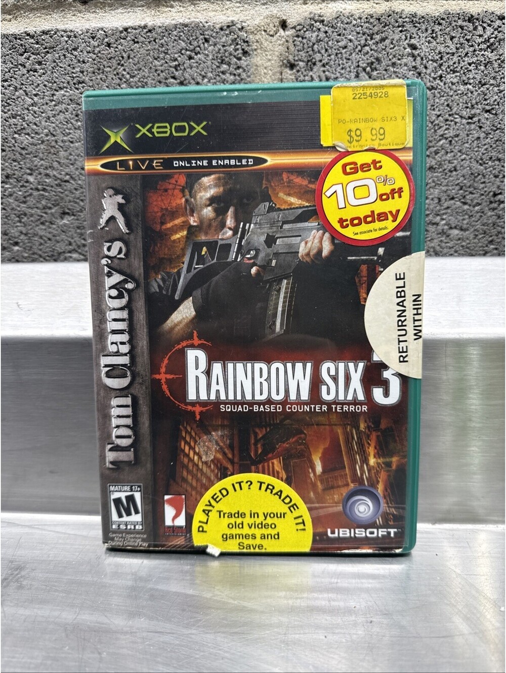 Rainbow Six 3 Tom Clancy's Xbox For Xbox Original 6 4E